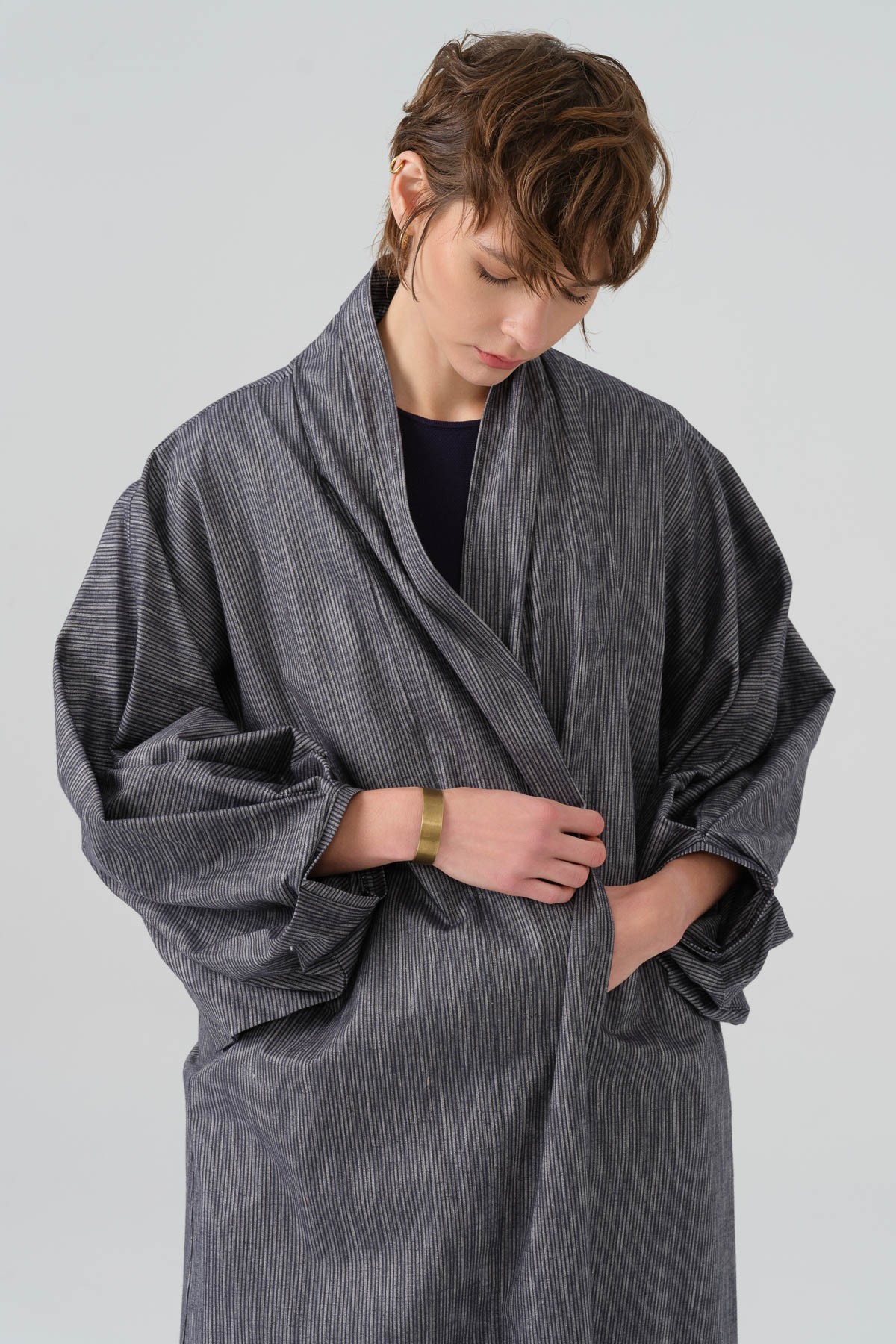 Midnight Stripe Kaftan