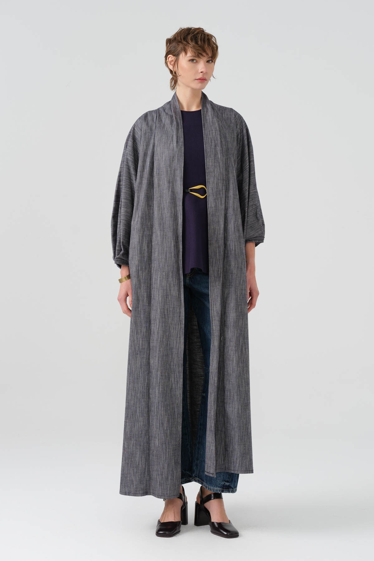 Midnight Stripe Kaftan