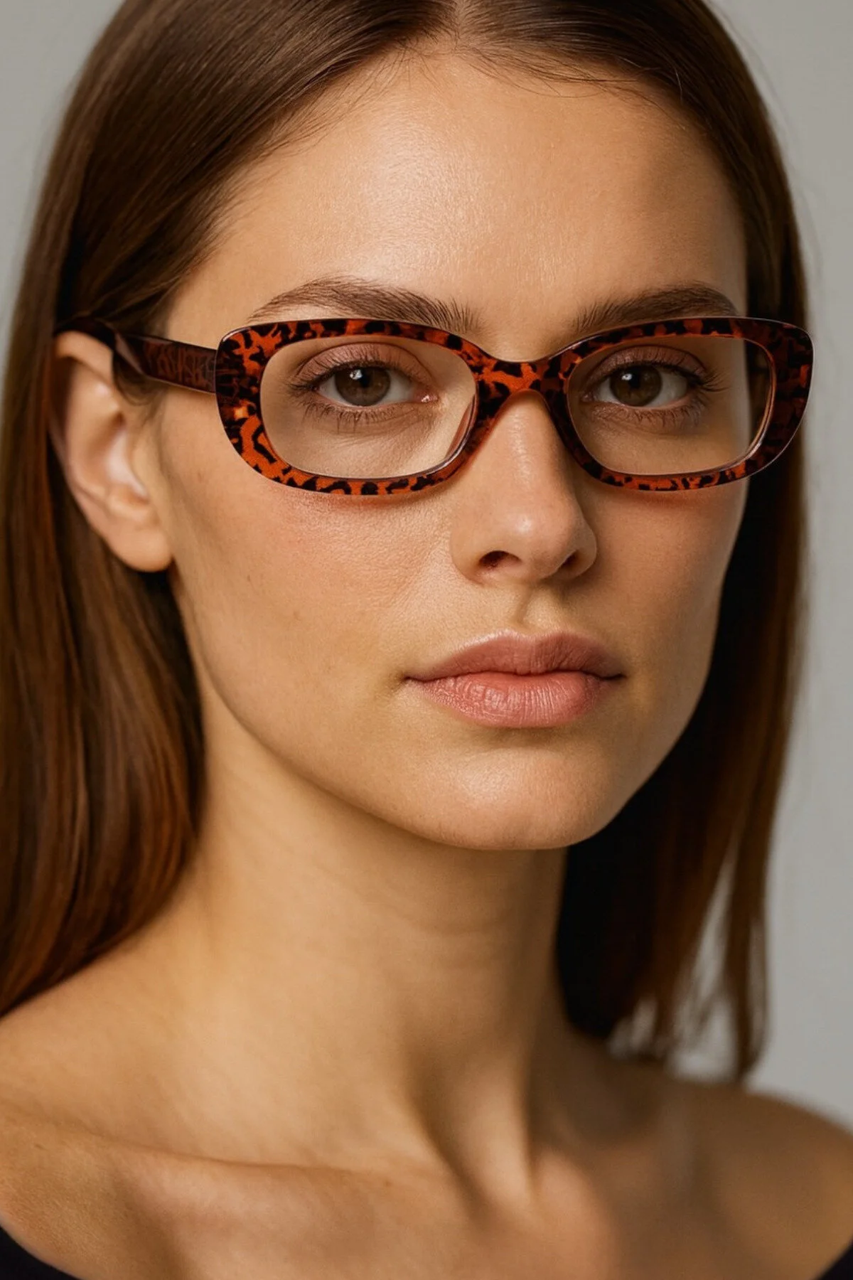 Badem Vintage Dikdörtgen Blue Block Gözlük