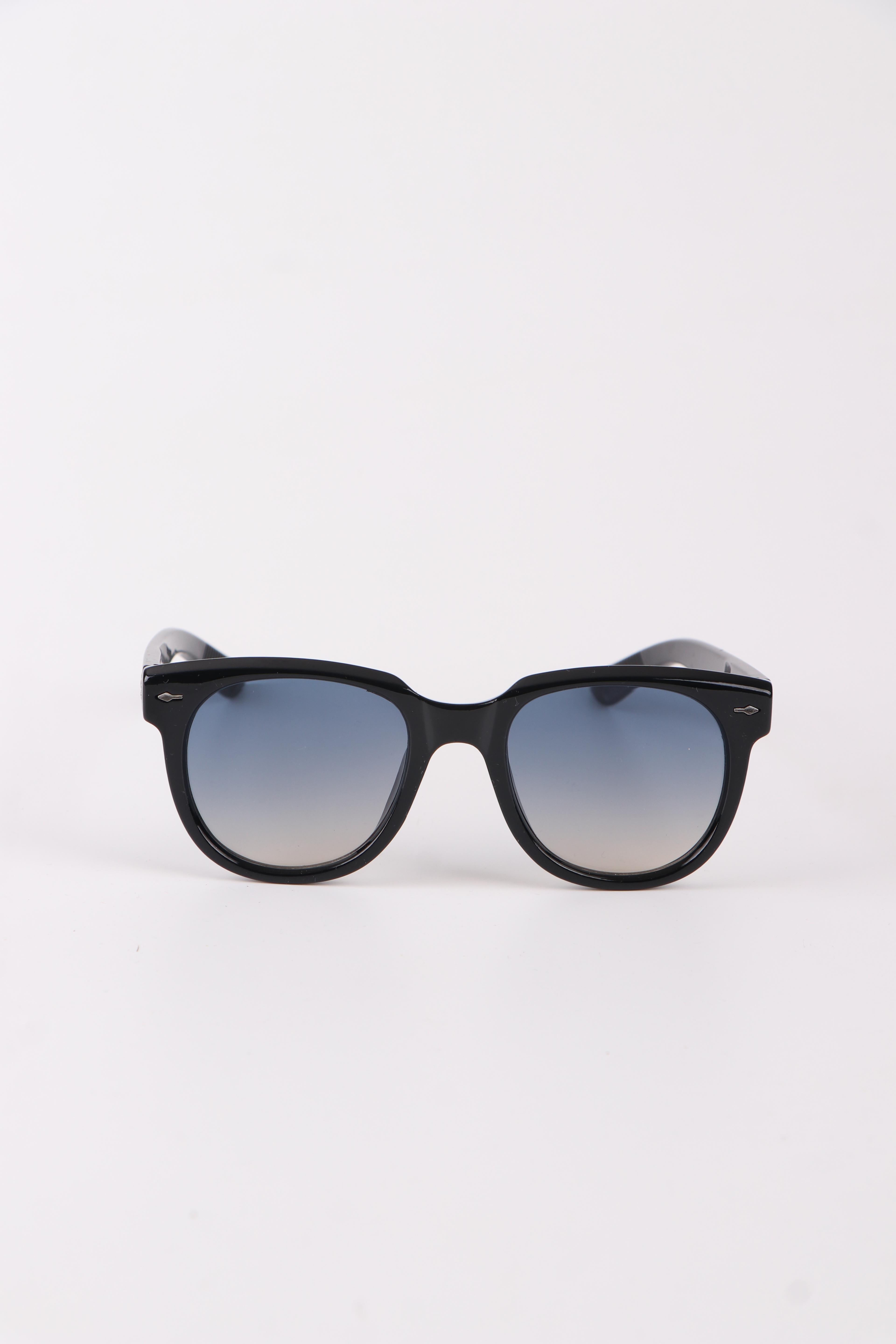 Ovalli Yan Ok Oval Unisex Güneş Gözlüğü - Mavi Degrade