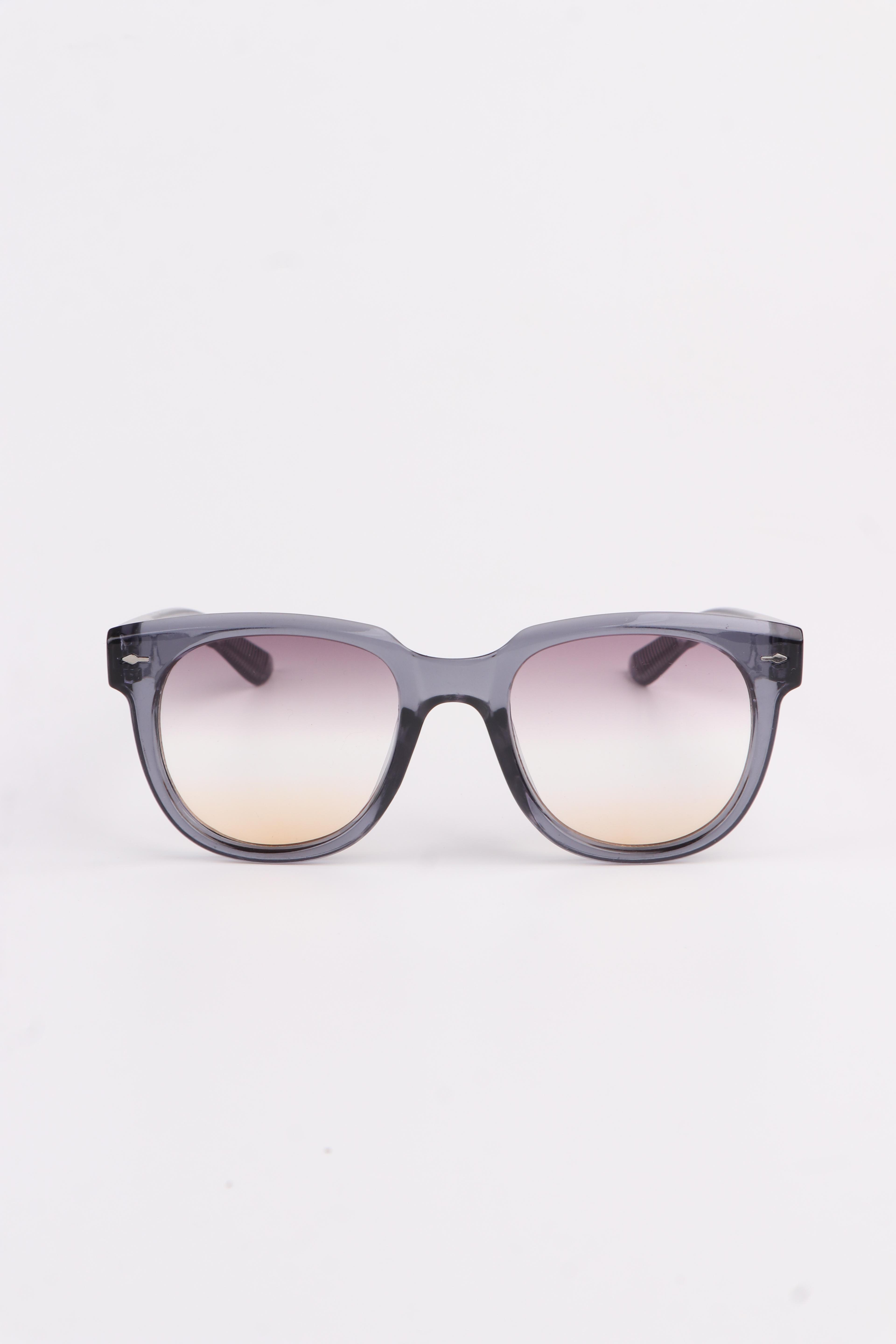 Ovalli Yan Ok Oval Unisex Güneş Gözlüğü - Duman / Pembe