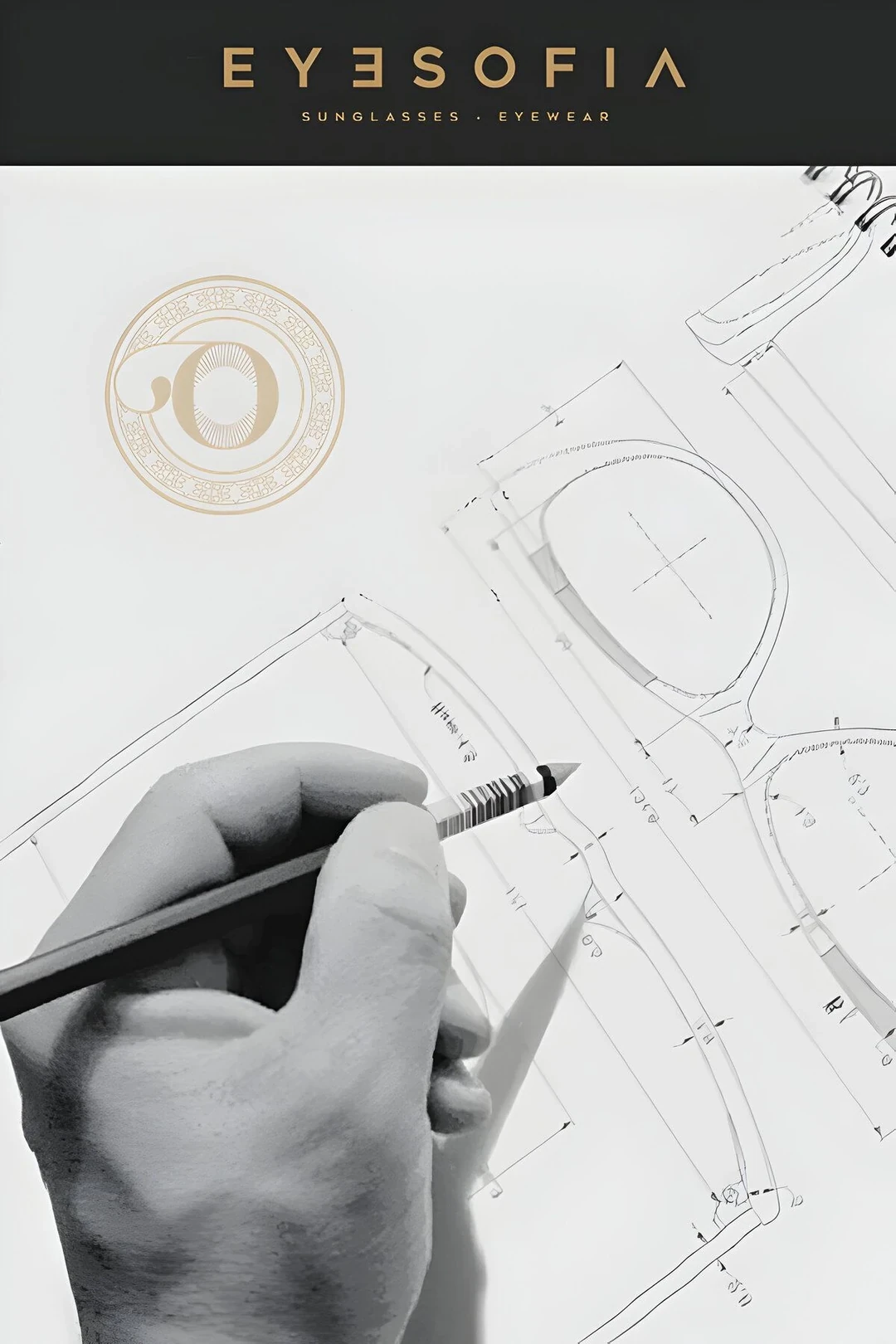 Prospera Oval Unisex Siyah Minimal Güneş Gözlüğü
