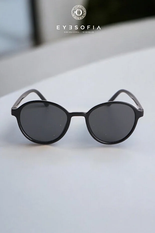 Sabina Zarif Oval Unisex Siyah Yeni Sezon Popüler Güneş Gözlüğü