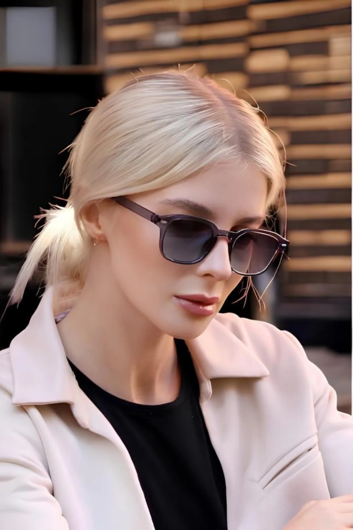 Gemerek Duman Mavi Siyah Unisex 2025 Yılı Yeni Sezon Güneş Gözlüğü
