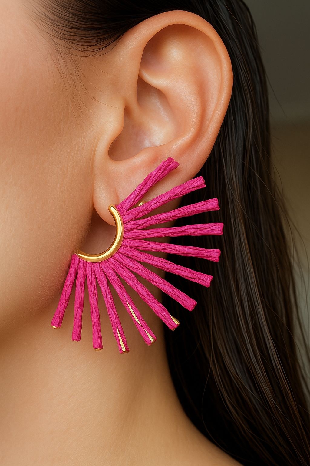 Pembe Ahenk Küpe