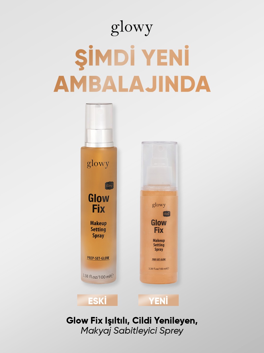 Glow Fix Işıltılı, Cildi Yenileyen, Makyaj Sabitleyici Sprey 100ml