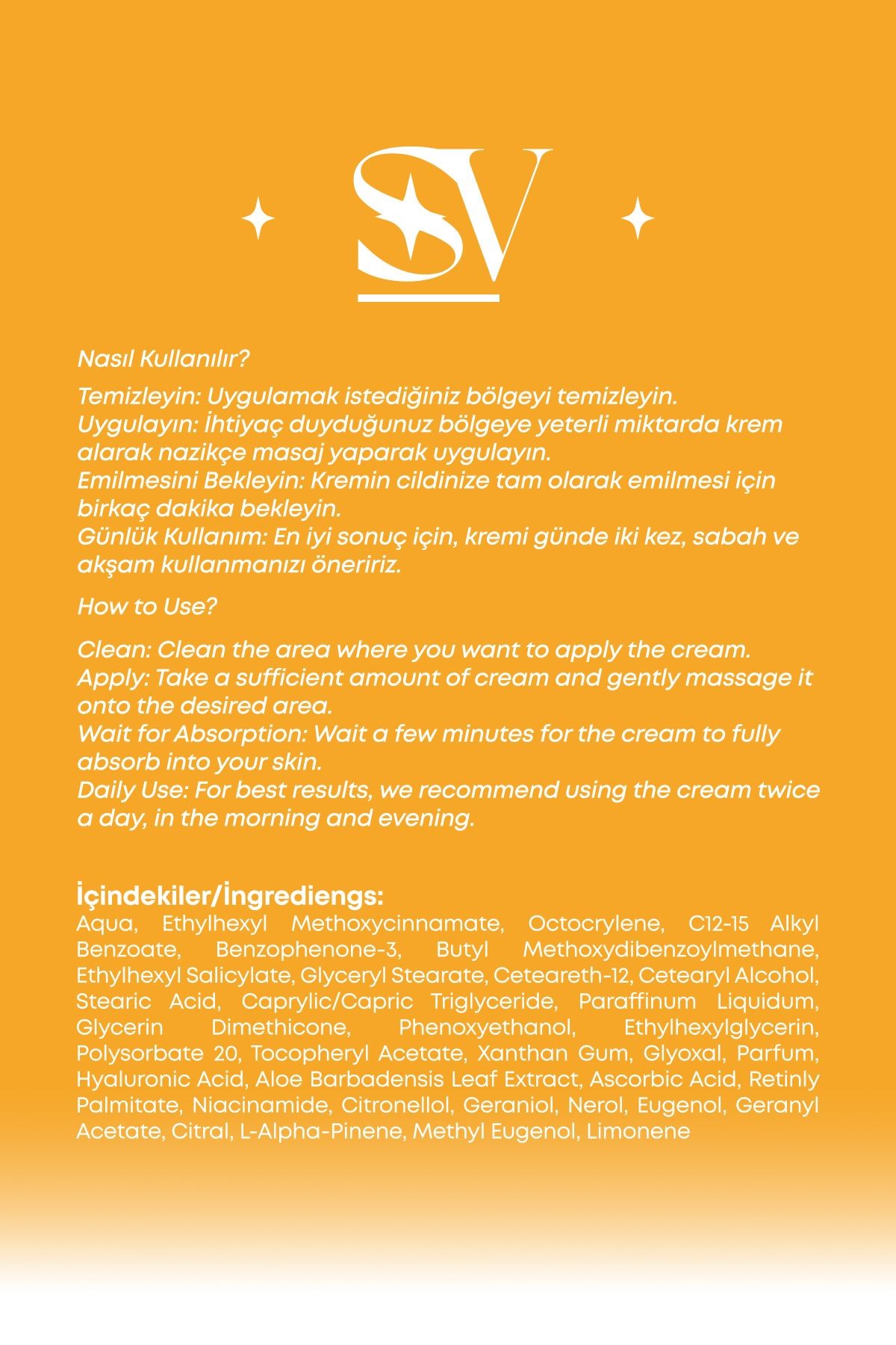 Nemlendirici Güneş Kremi 50 SPF