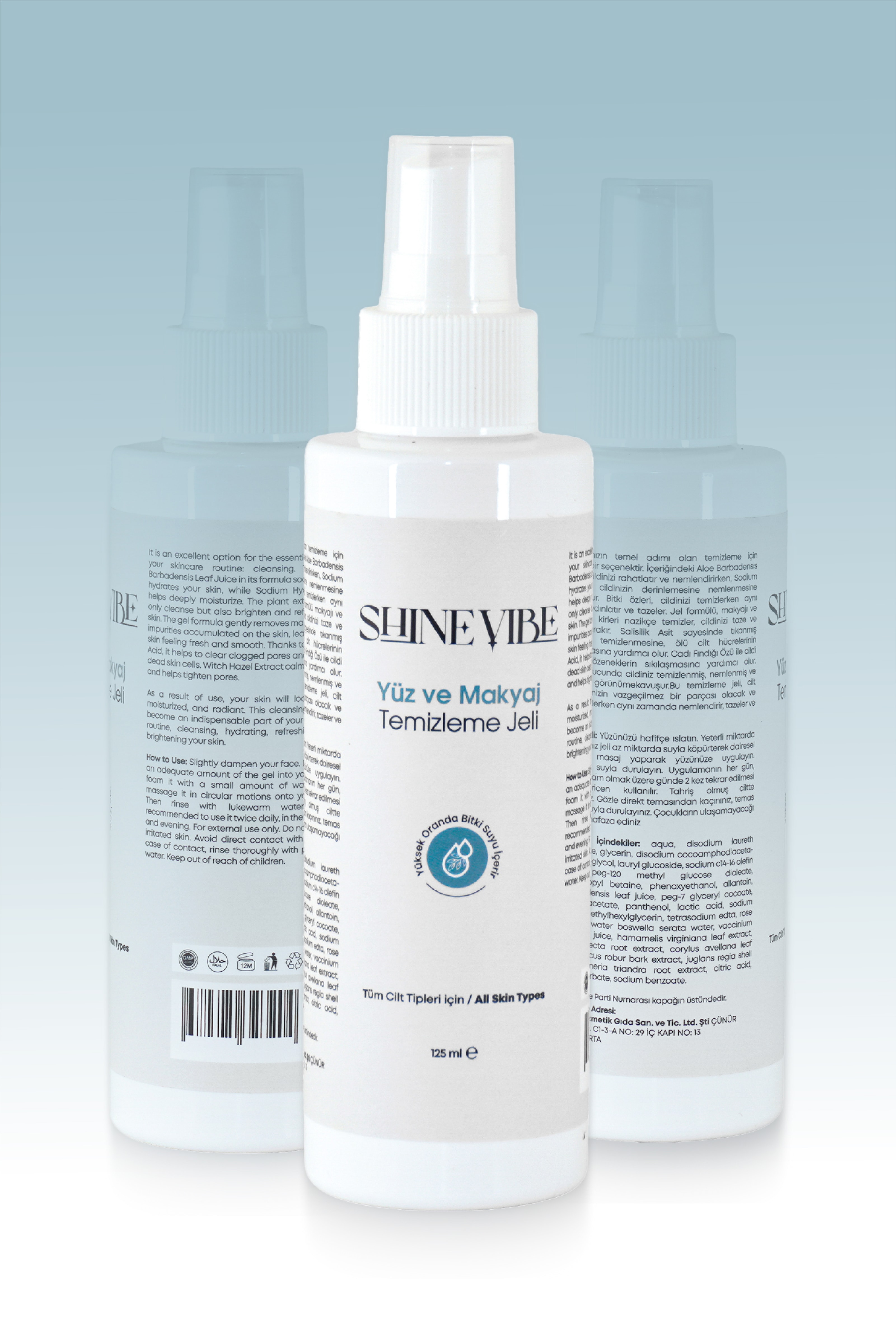 Tüm Ciltler İçin Yüz Temizleme Jeli