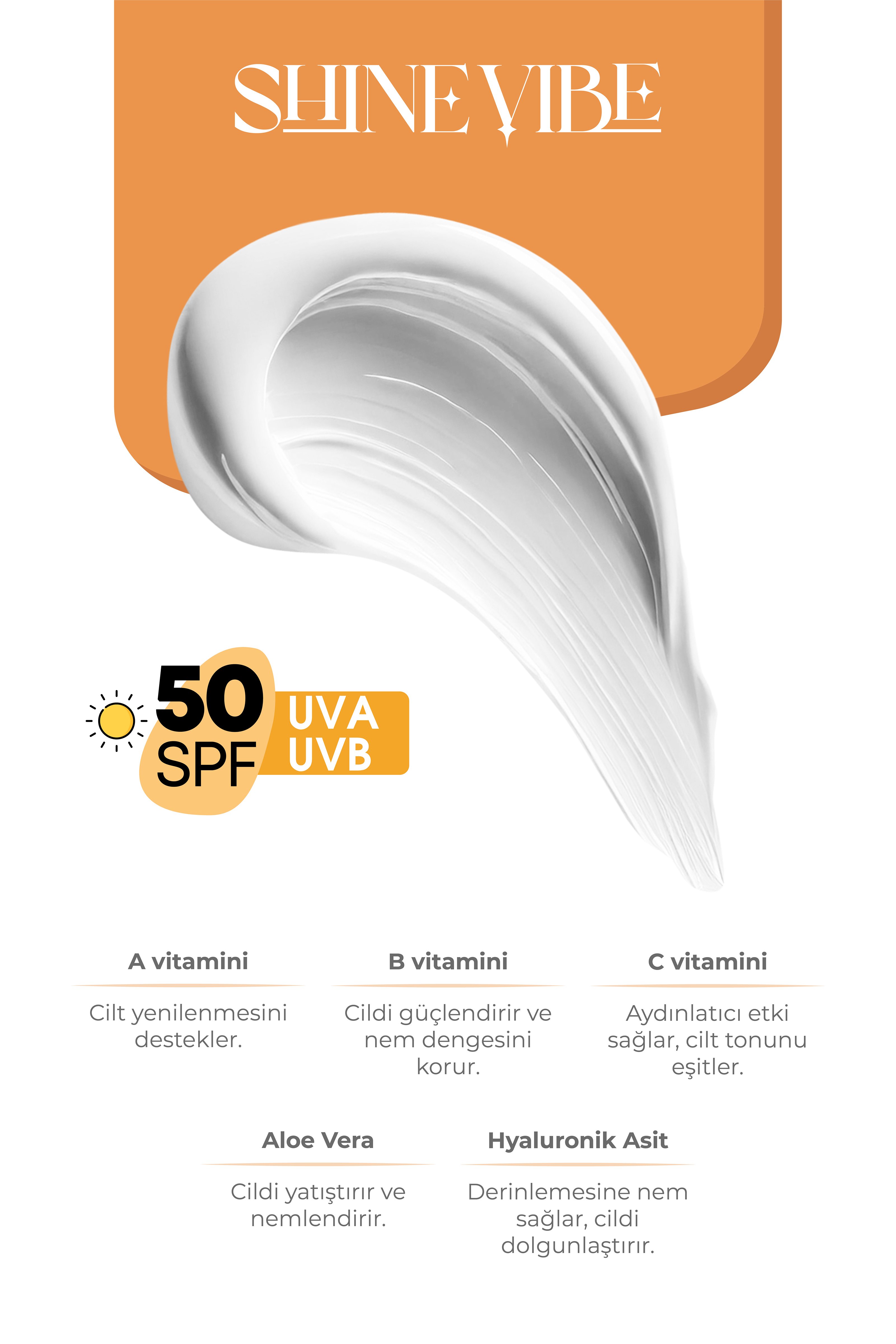 Nemlendirici Güneş Kremi 50 SPF