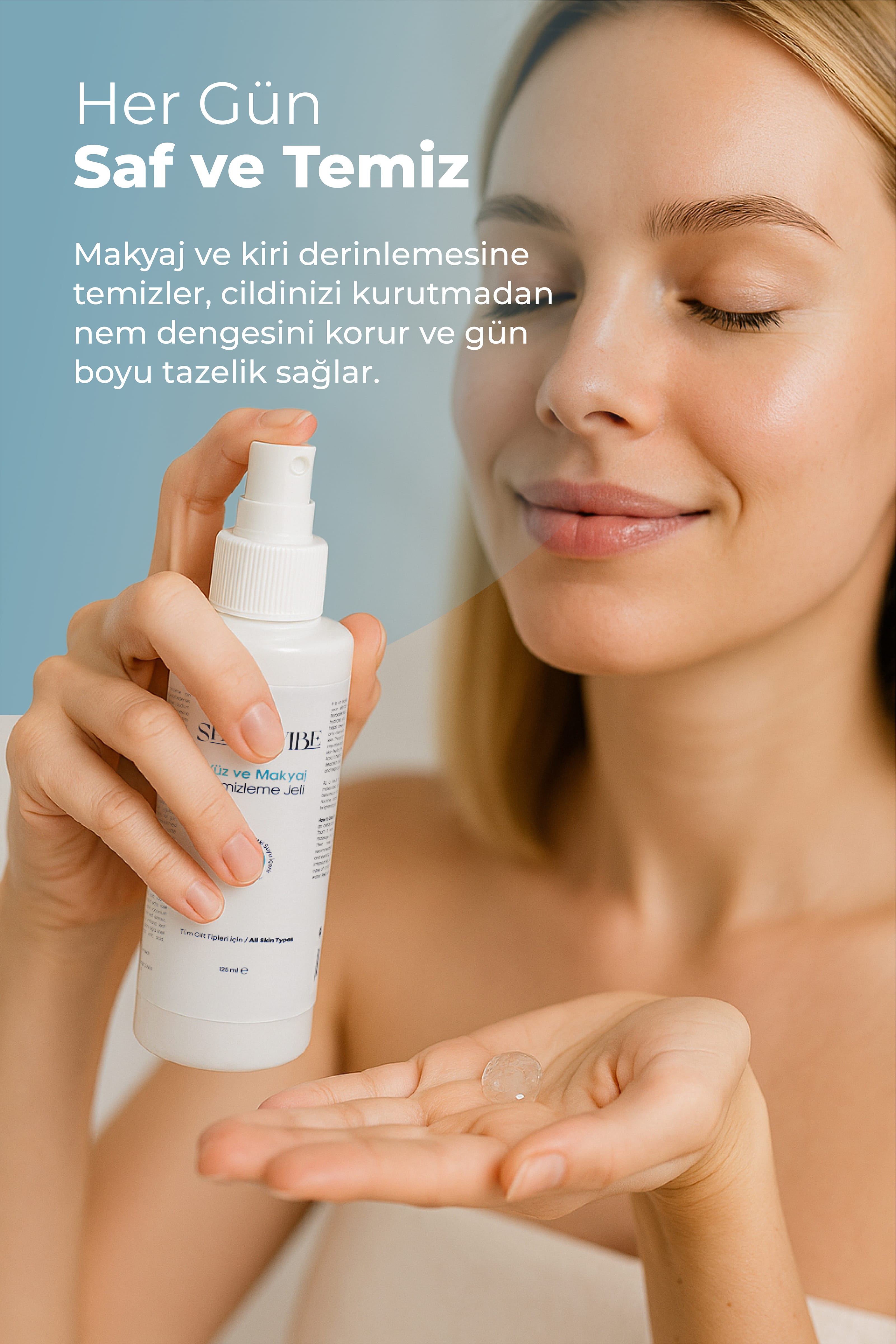 Tüm Ciltler İçin Yüz Temizleme Jeli