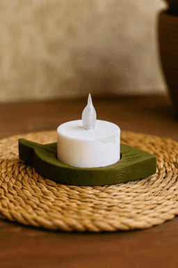 Yaprak Tealight Tutucu - Still Grove Koleksiyonu