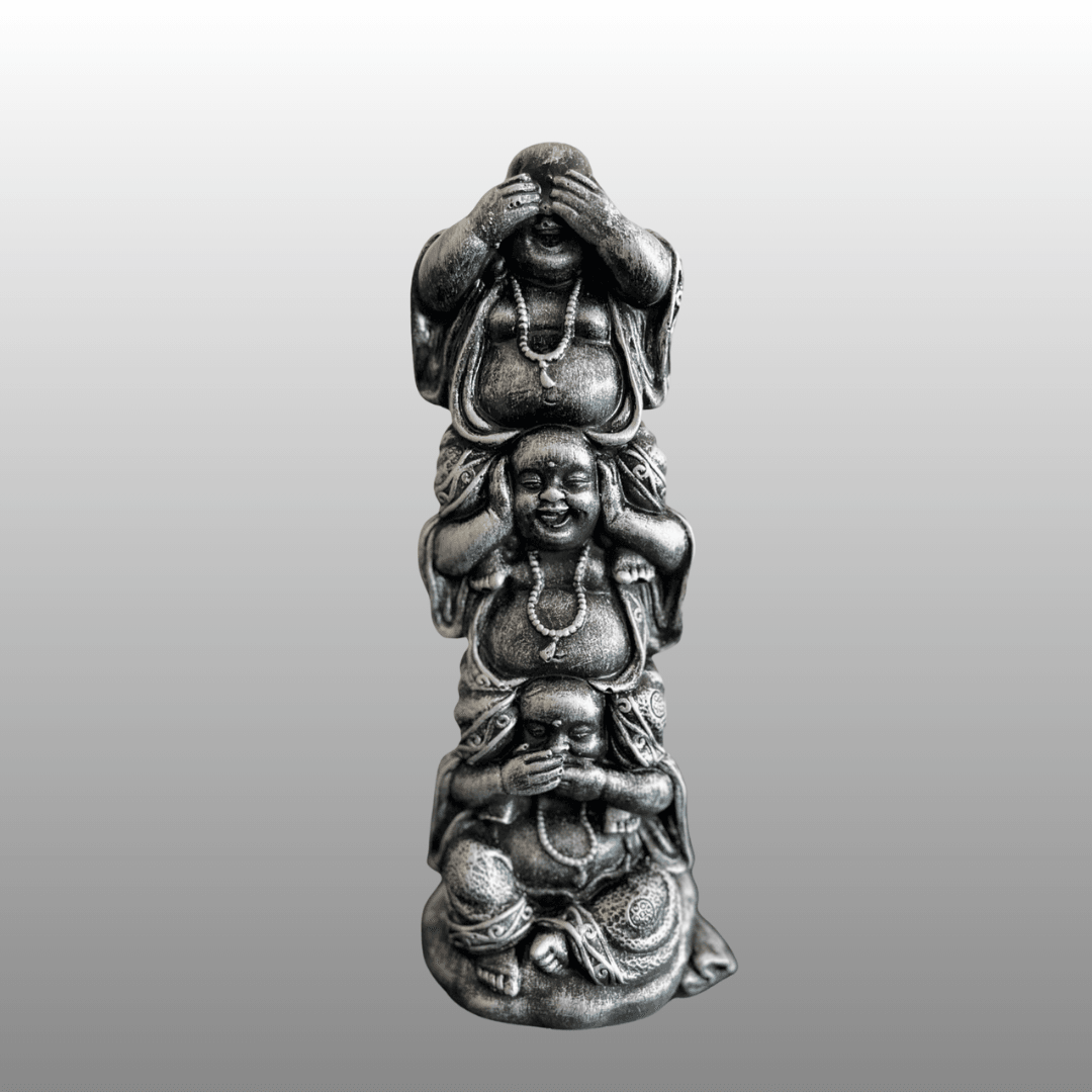 Üç Bilge Buddha – Dekoratif Heykel