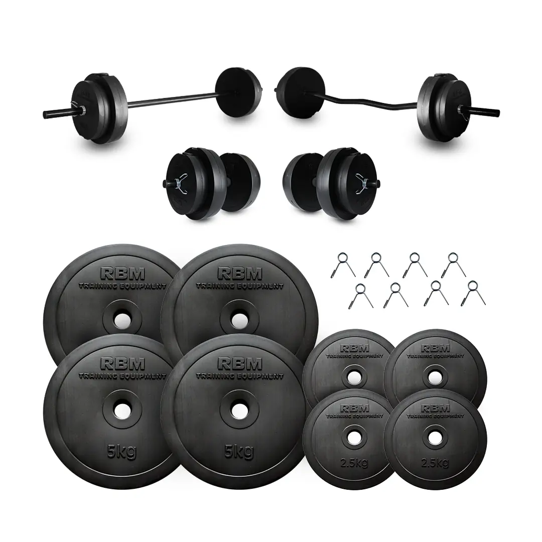 38 Kg Z-Bar Halter Seti ve Dambıl Seti - Dambil.com.tr