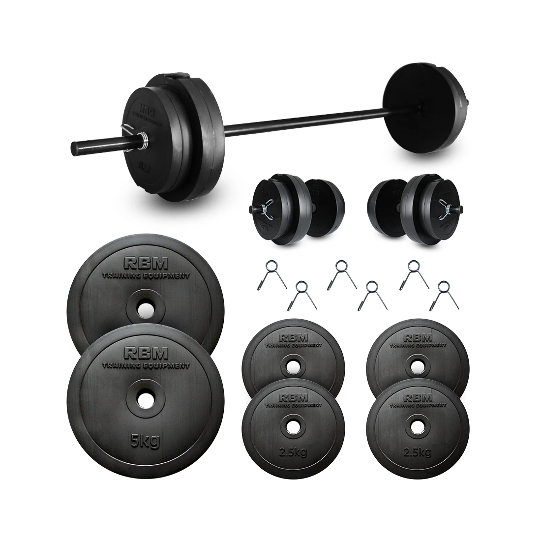 8-in-1 Dumbbellset, Verstelbare Dumbbellset (2 x 5 kg) Minimaal 4