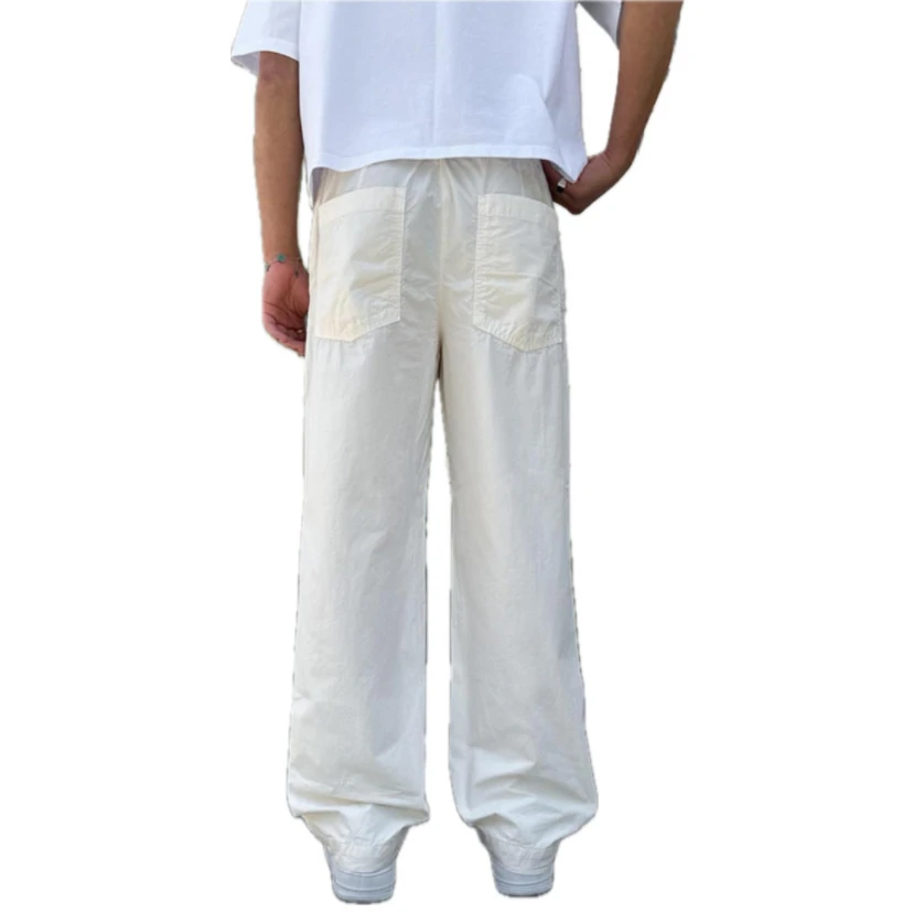 Krem Rengi Keten Pantolon