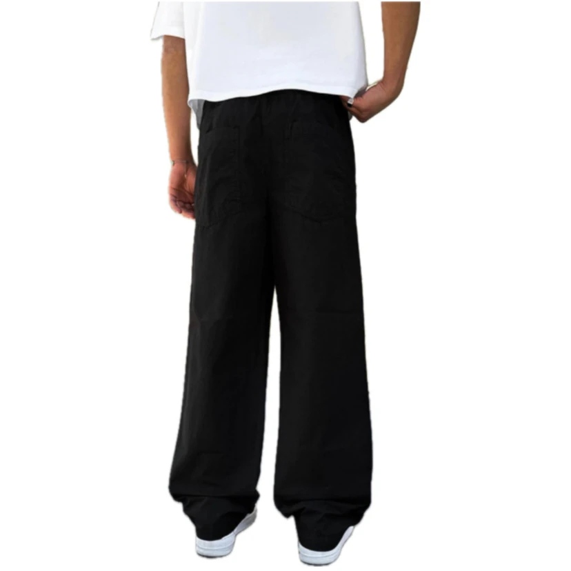 Siyah Keten Pantolon