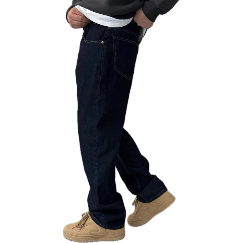 Lacivert White Leg Jean