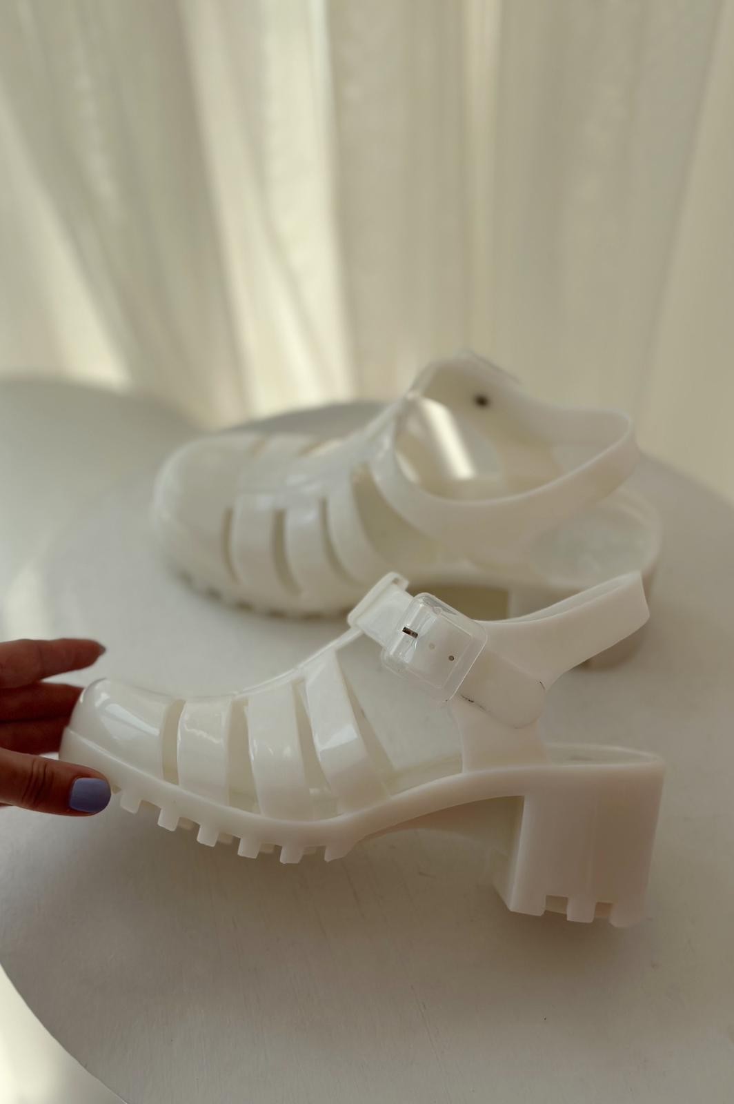 Jelly Woman Sandals White