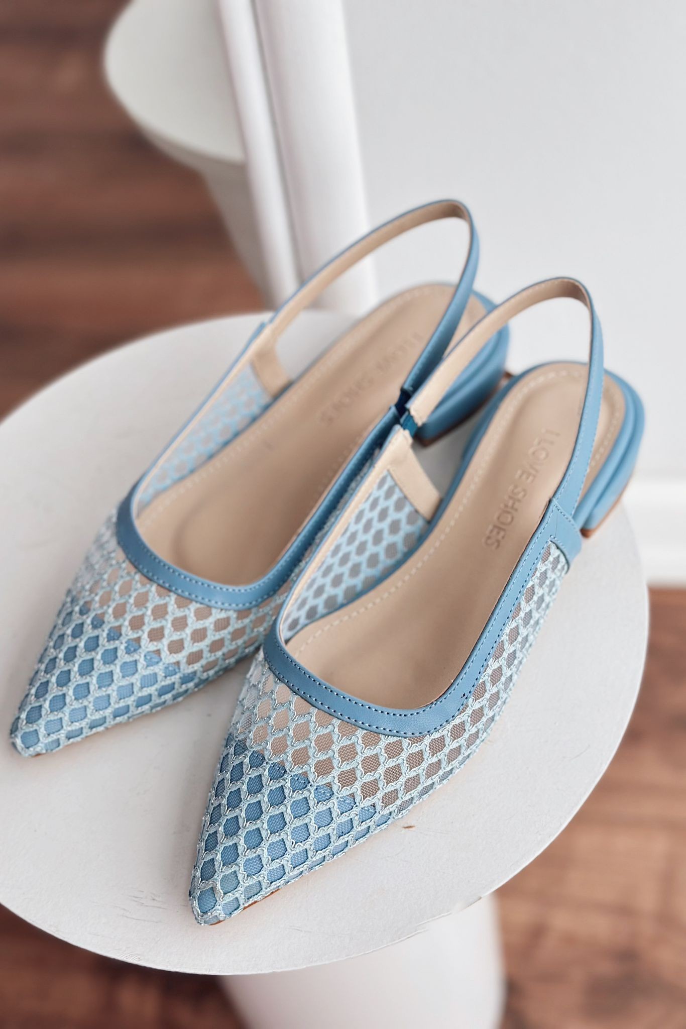 Noles Mesh Women's Ballerina Flats Baby Blue