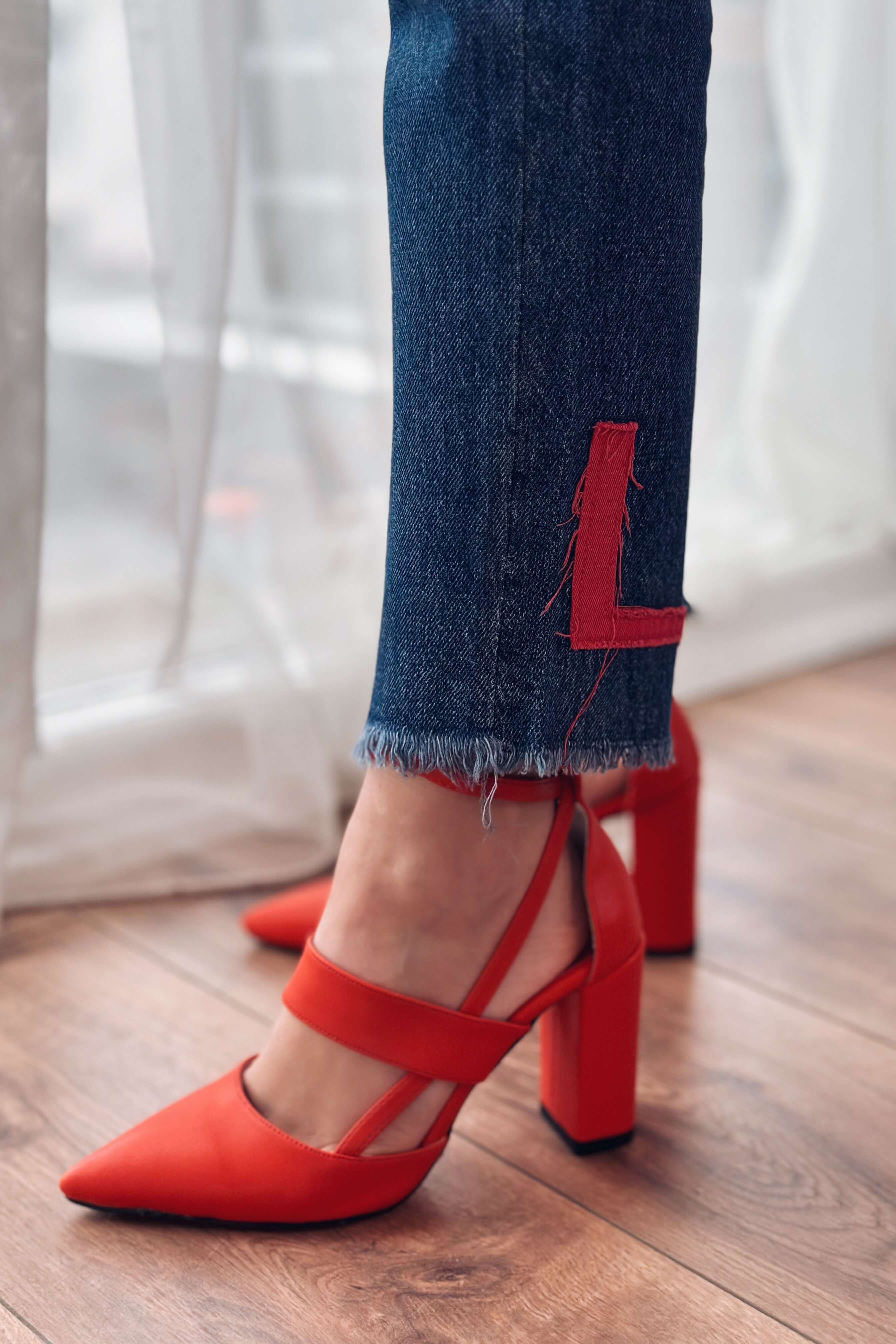 Lucia Mat Deri Yüksek Topuklu Kadın Stiletto Kırmızı