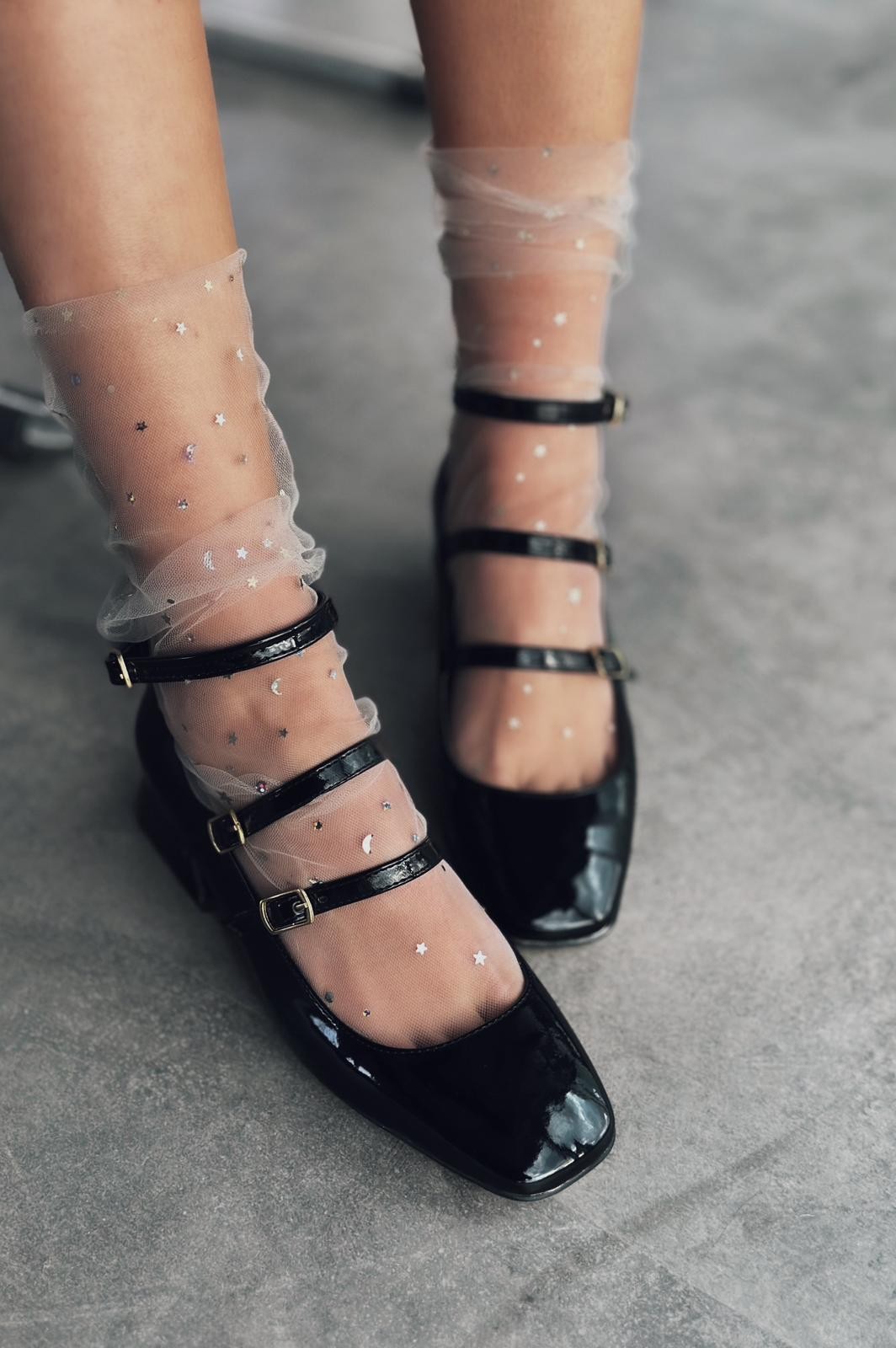 Noteras Rugan Mary Jane Kadın Topuklu Ayakkabı Siyah