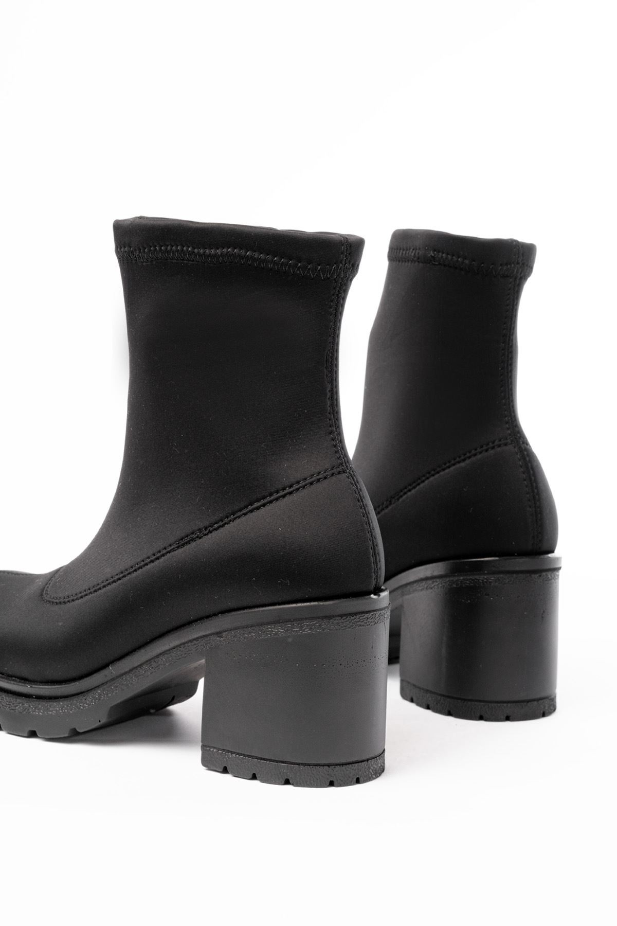 Olivra Diving Black Women's Heel Boots