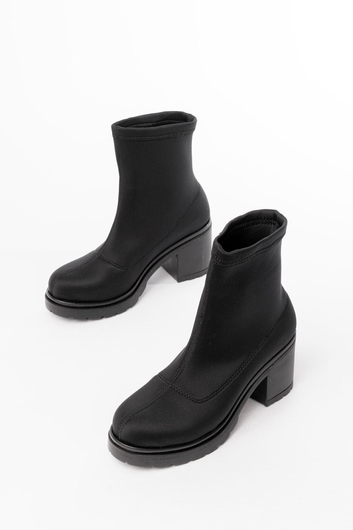 Olivra Diving Black Women's Heel Boots