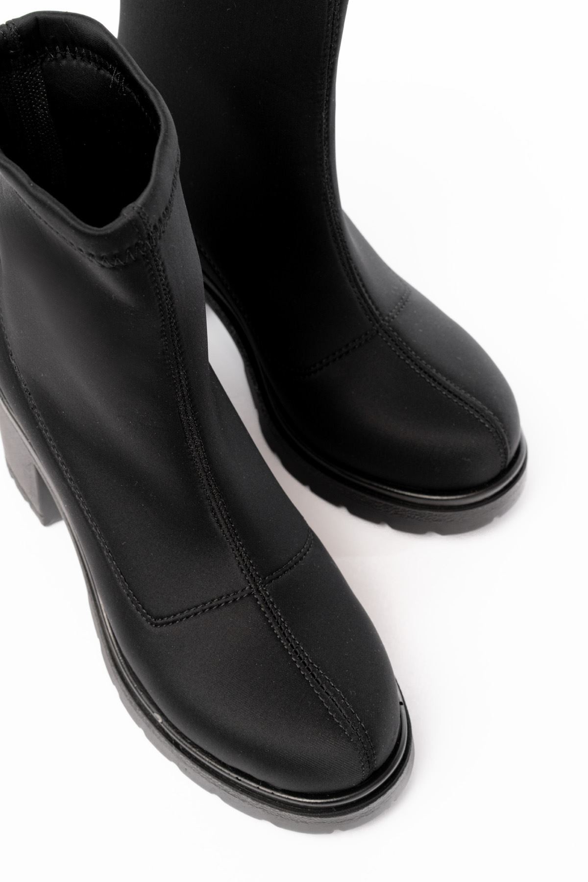 Olivra Diving Black Women's Heel Boots