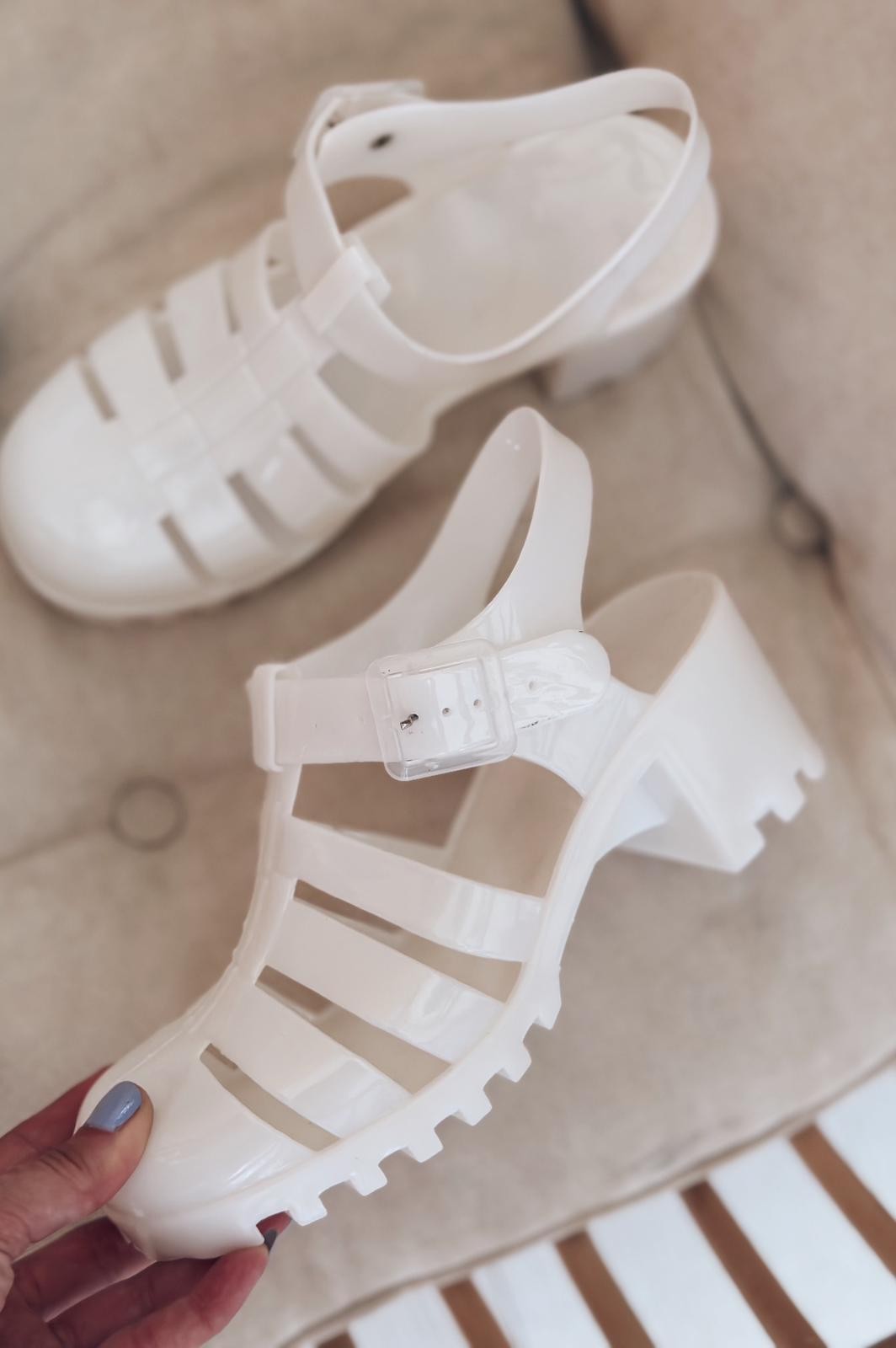 Jelly Woman Sandals White