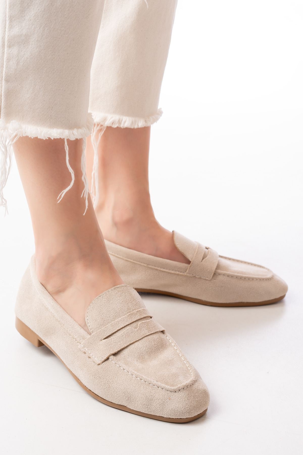 Beige Women's Ballerinas