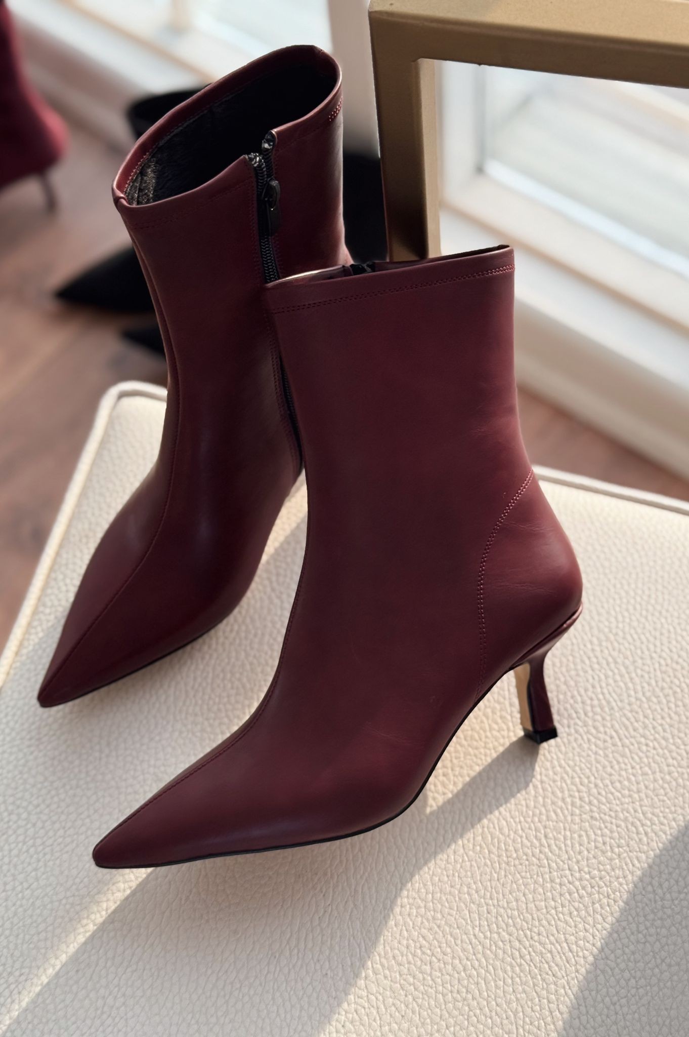 Orvex Women's Heeled Boots Burgundy