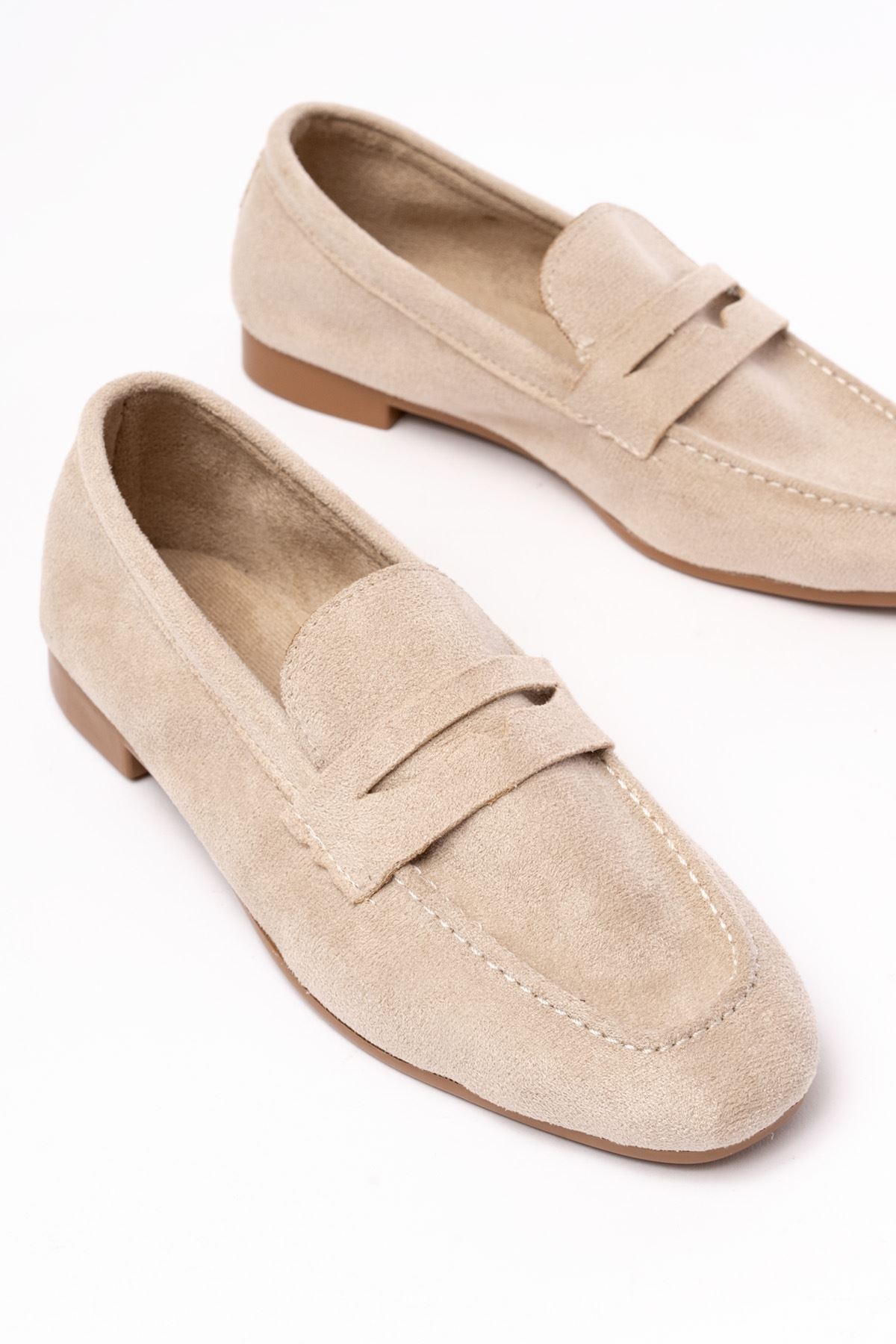 Beige Women's Ballerinas