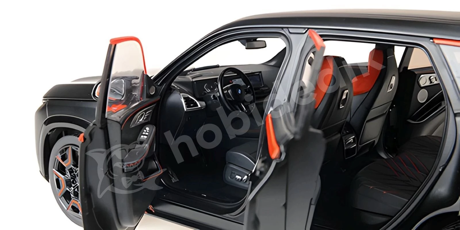 Minichamps 1:18 BMW XM (G09) 2023 – Matt Black with Orange Trim