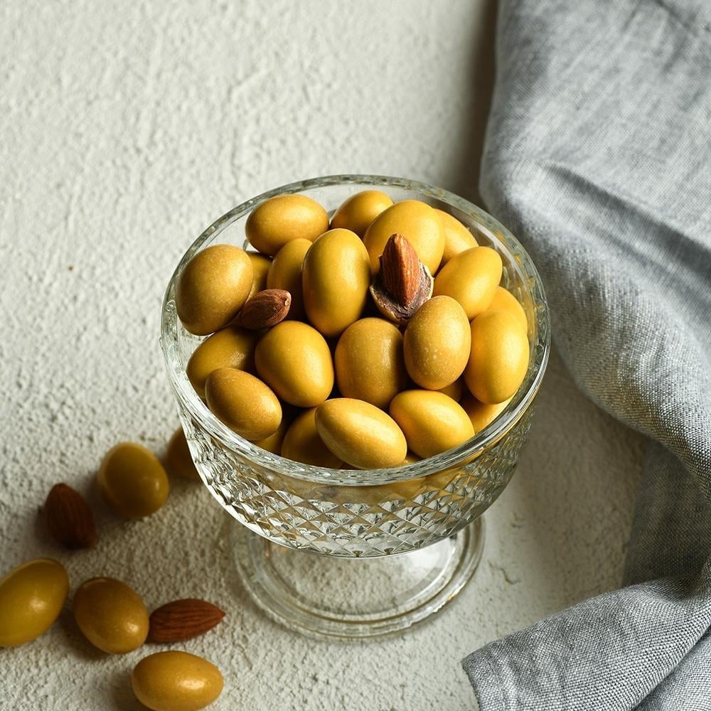 Gold Colored Almond Dragee