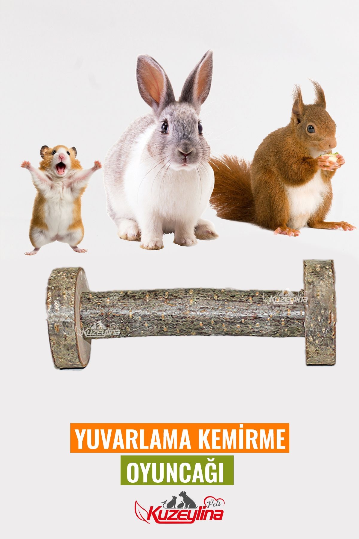 Hamster Tavşan Gine Pig Yuvarlama Kemirme Oyuncağı