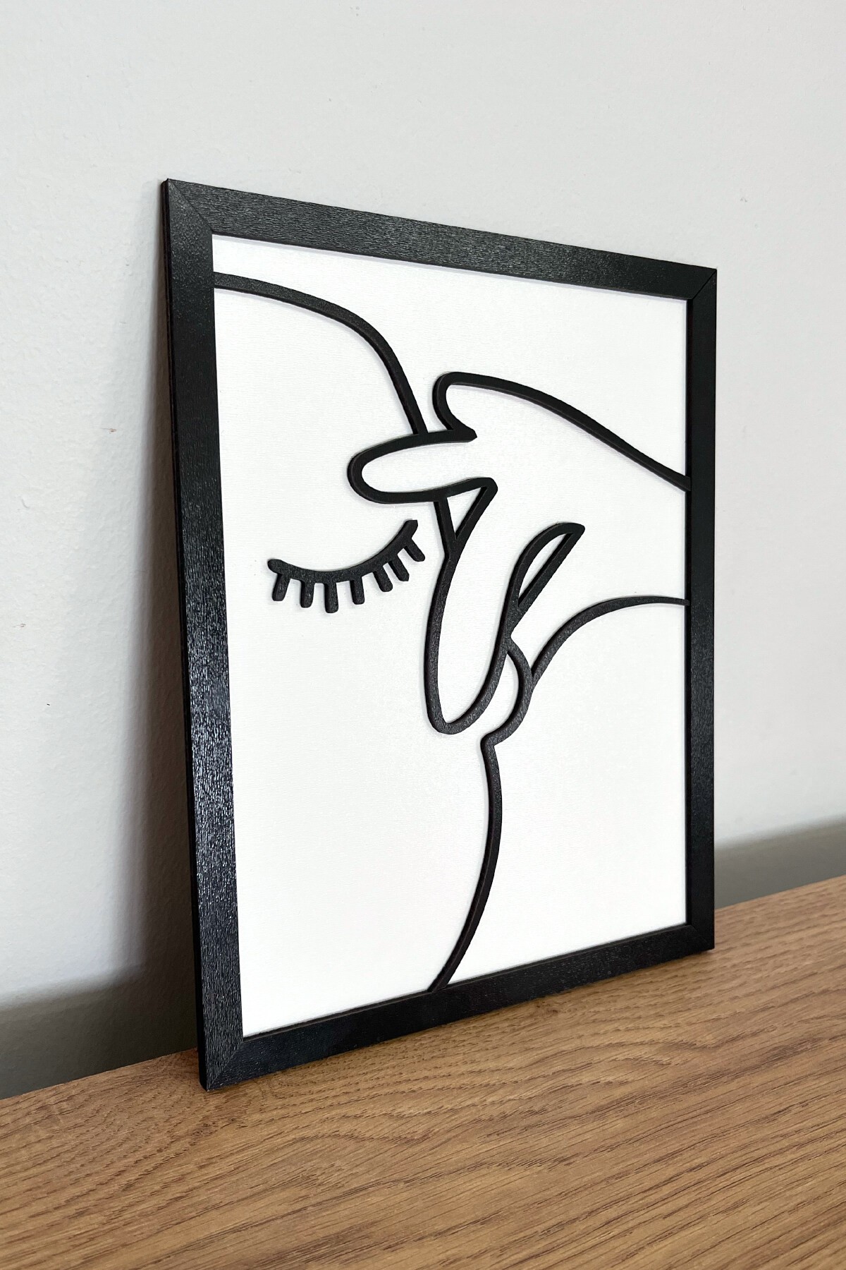 Çerçeveli Ahşap Tuvalet & Banyo Tablosu – (25x20 cm)