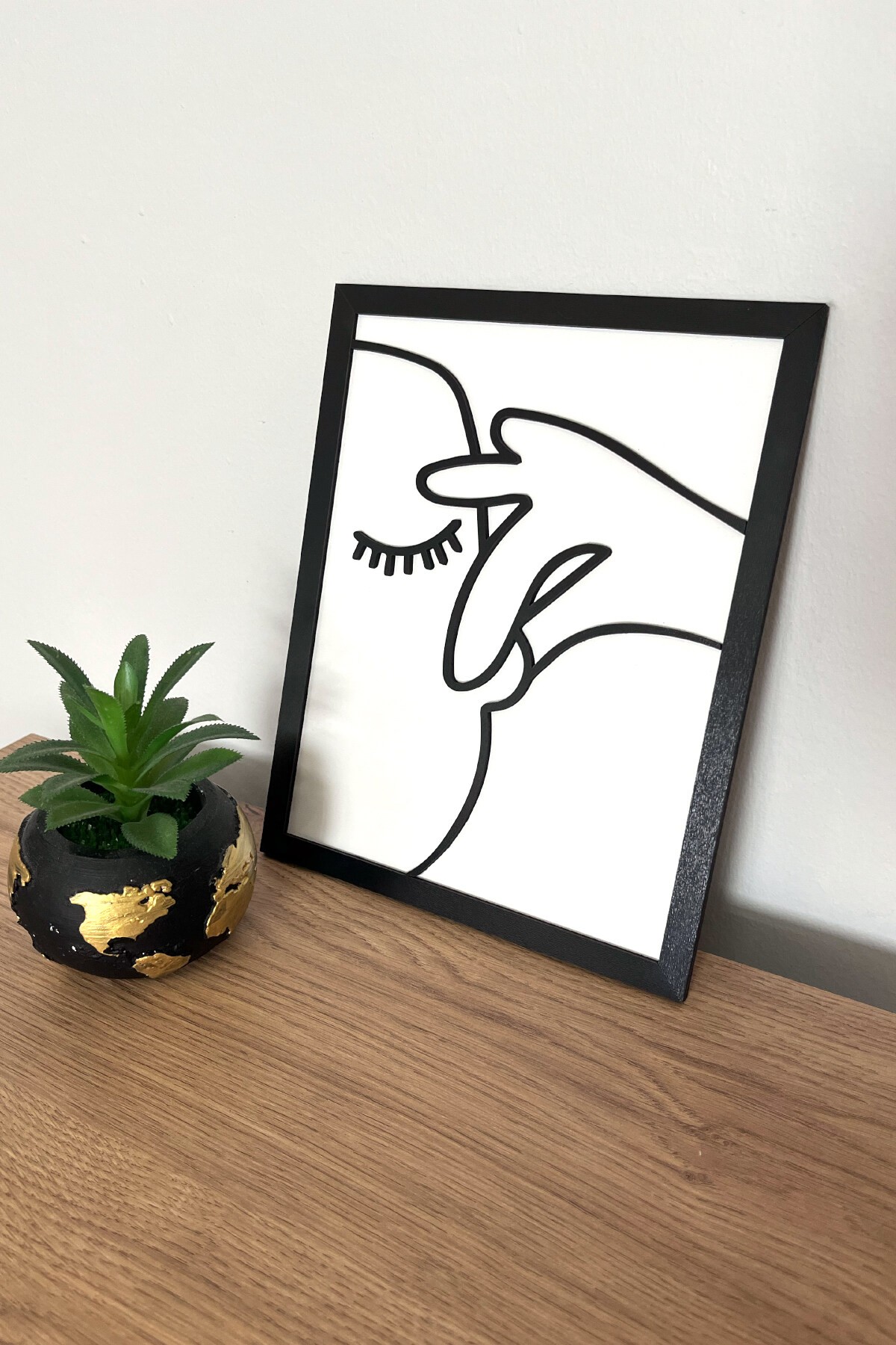 Çerçeveli Ahşap Tuvalet & Banyo Tablosu – (25x20 cm)