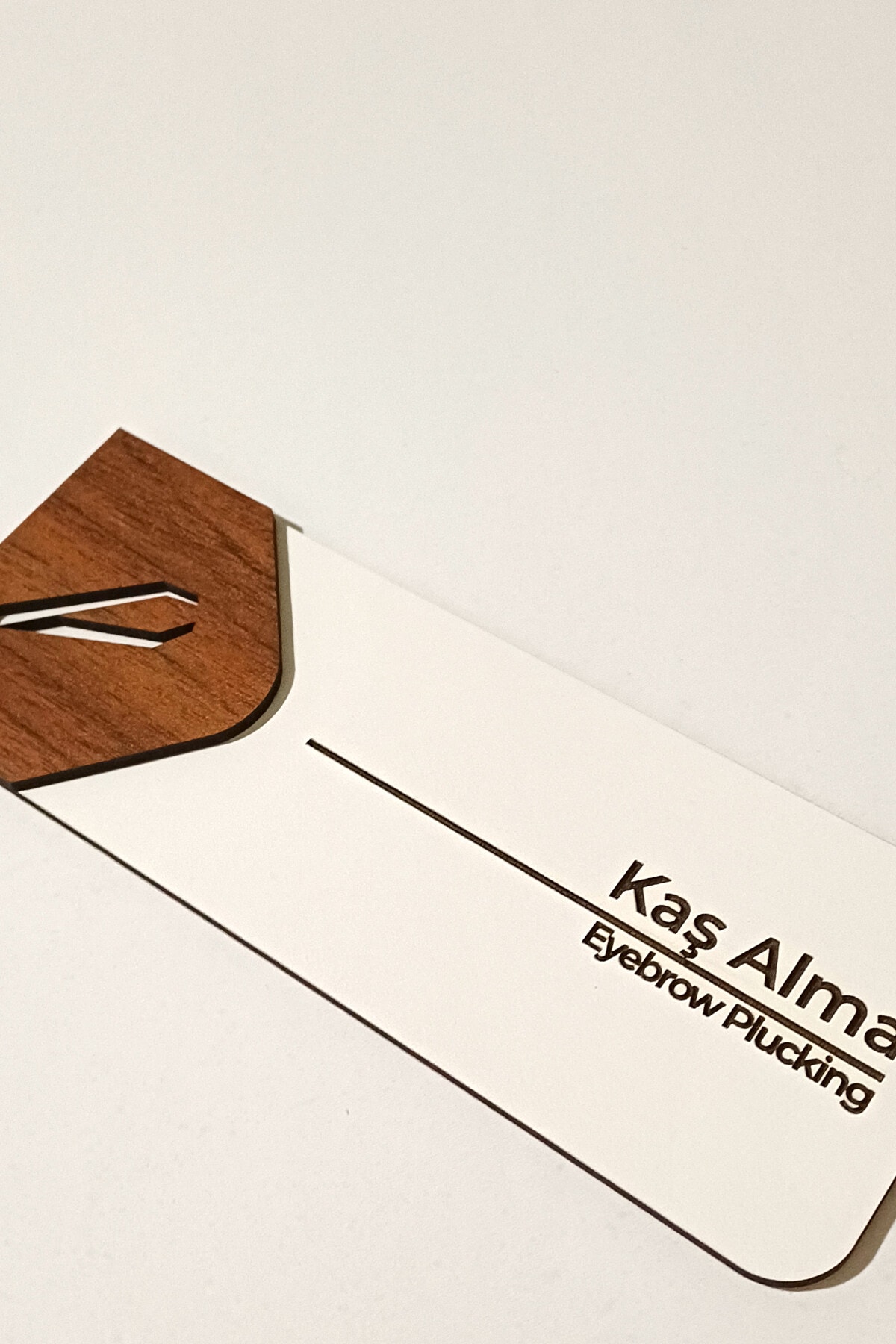 Kaş Alma Odası Kapı Tabelası – 19x7 cm Çift Katmanlı, Çift Taraflı Bantlı