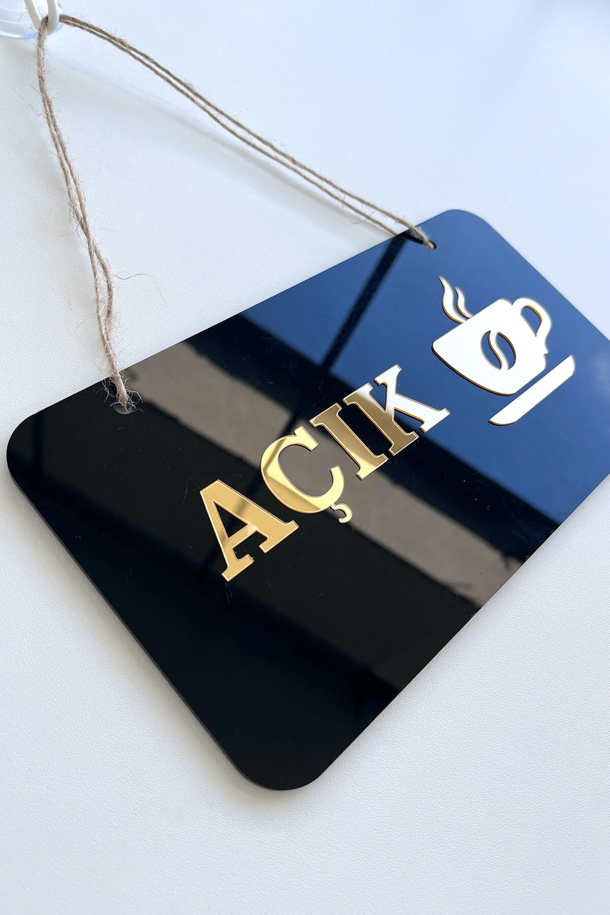 Cafeler ve Kahve Dükkanları İçin Açık Kapalı Kapı Tabelası 