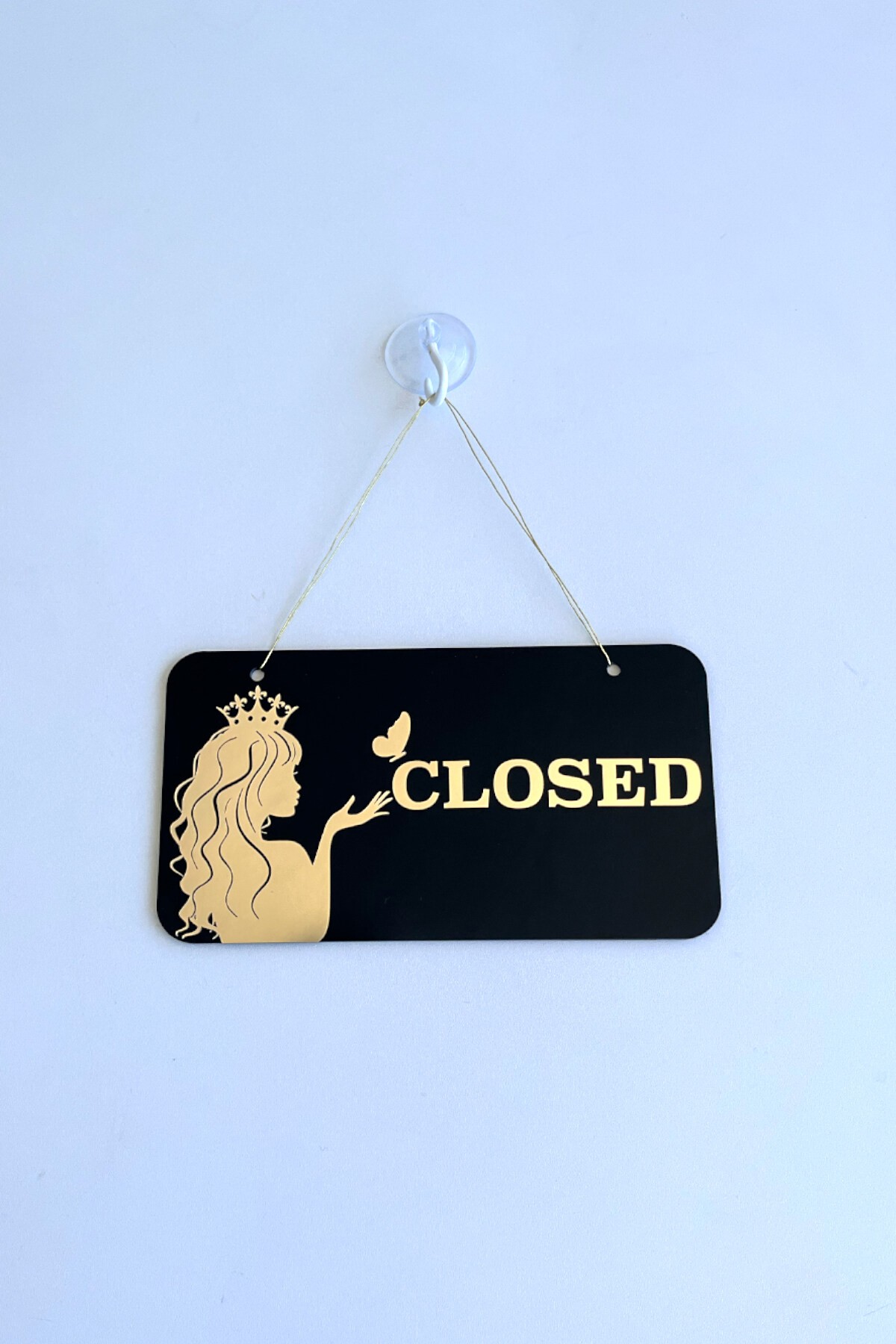 Open / Closed Kapı Tabelası – Kuaför ve Güzellik Salonları için Şık Tasarım