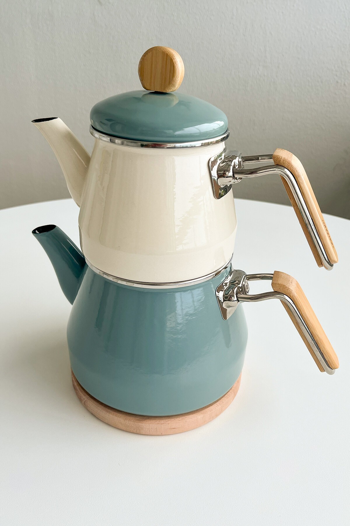 Kayın Ağacından Ahşap Nihale – 17 cm Çap, 1.8 cm Kalınlık