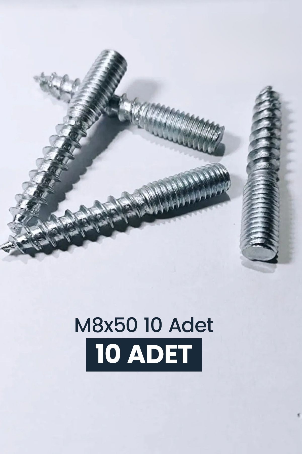 Ahşap Ayak Vidası M8x50 10 Adet