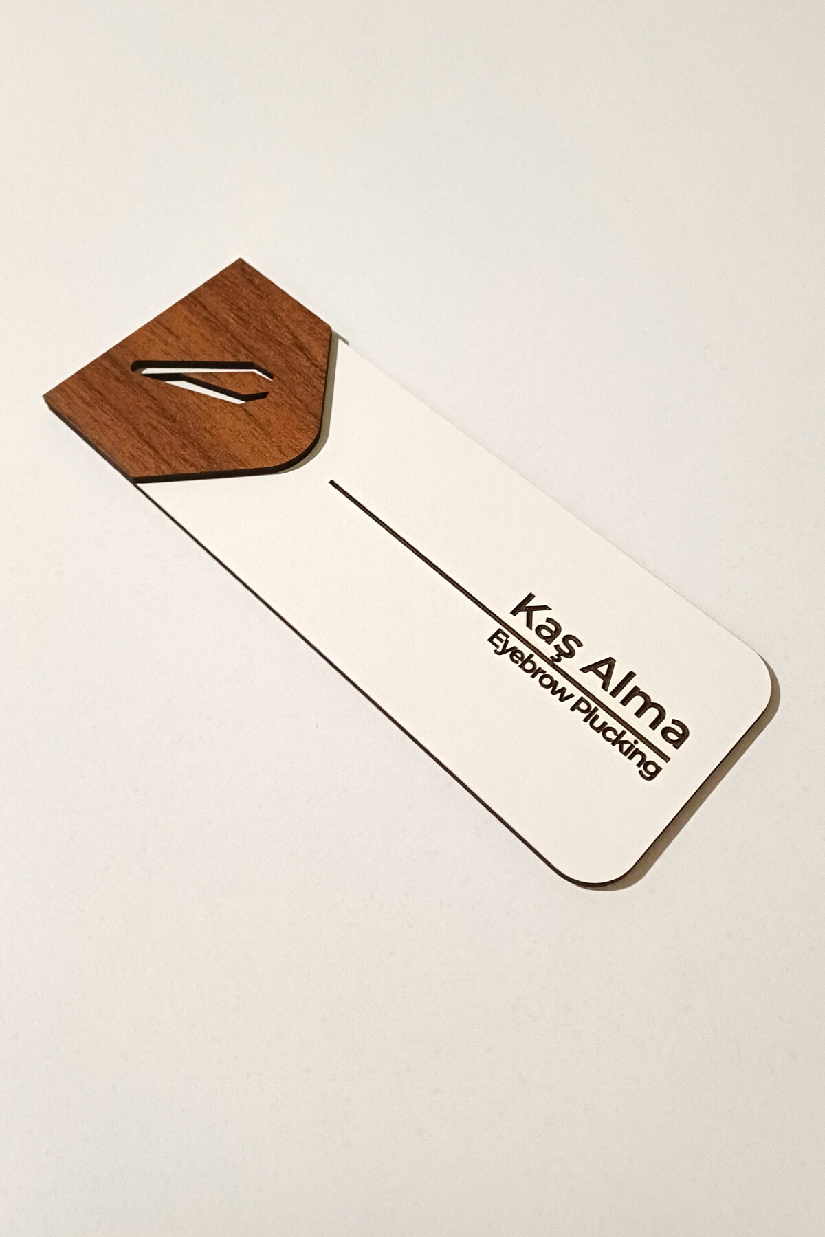 Kaş Alma Odası Kapı Tabelası – 19x7 cm Çift Katmanlı, Çift Taraflı Bantlı
