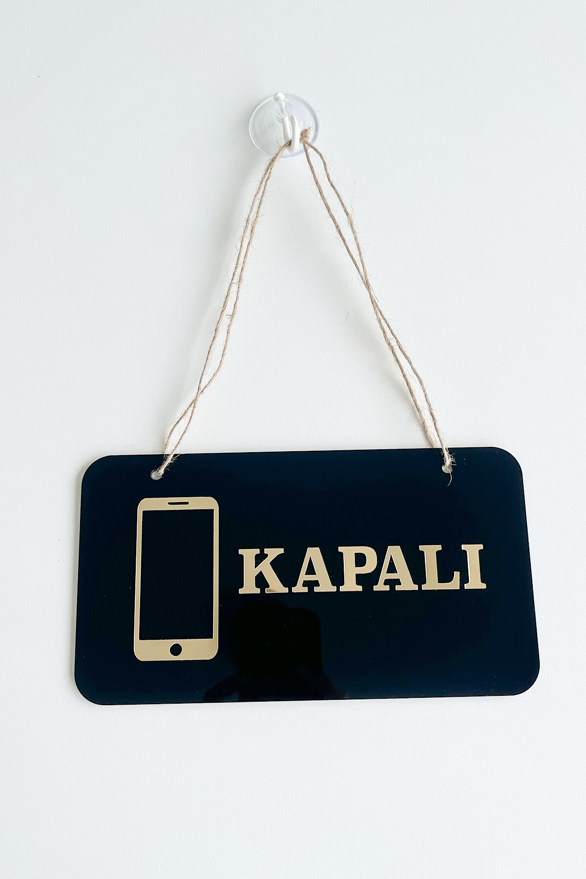 Telefoncular İçin Açık Kapalı Kapı Tabelası – 22x12 cm