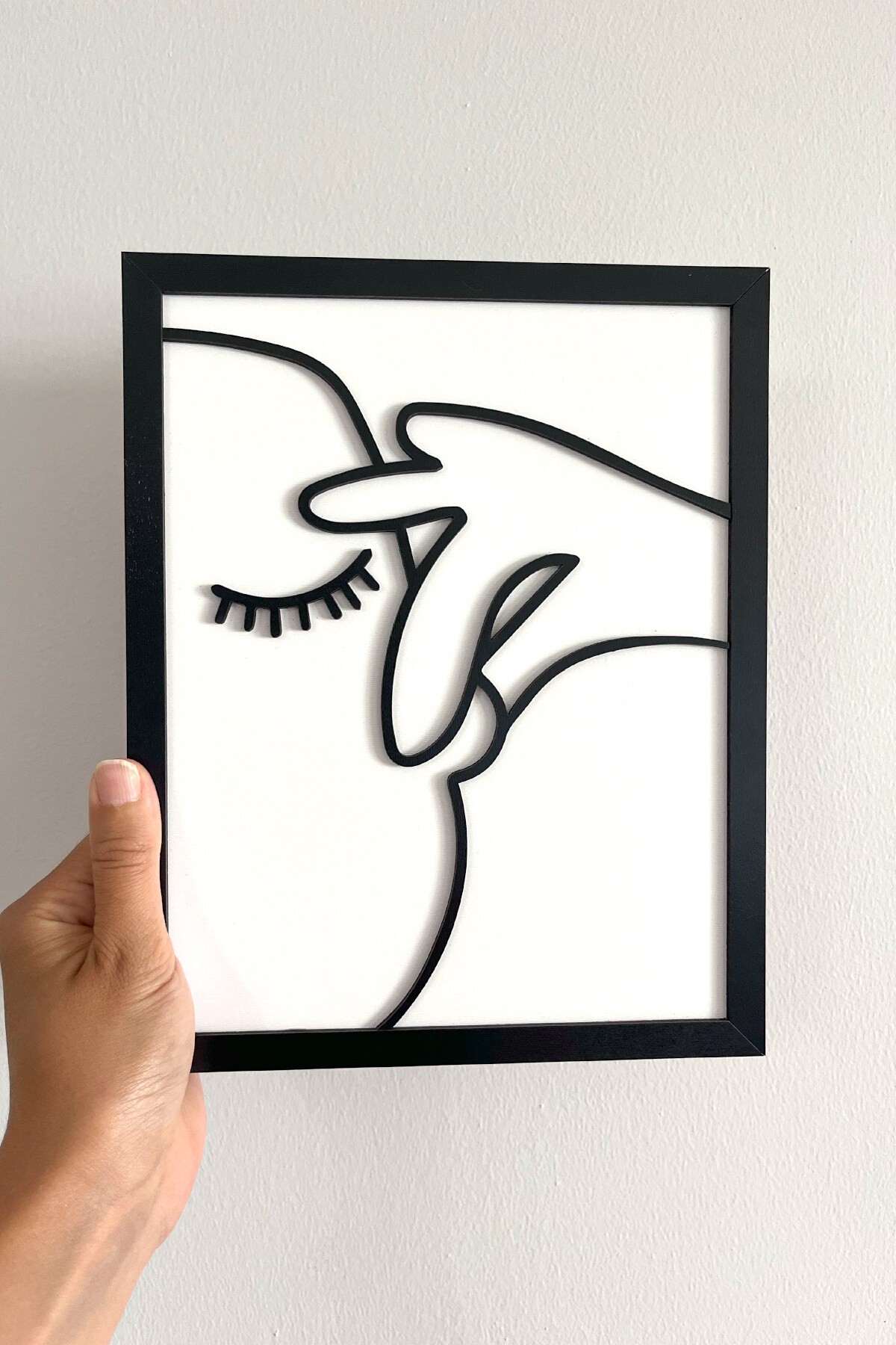Çerçeveli Ahşap Tuvalet & Banyo Tablosu – (25x20 cm)