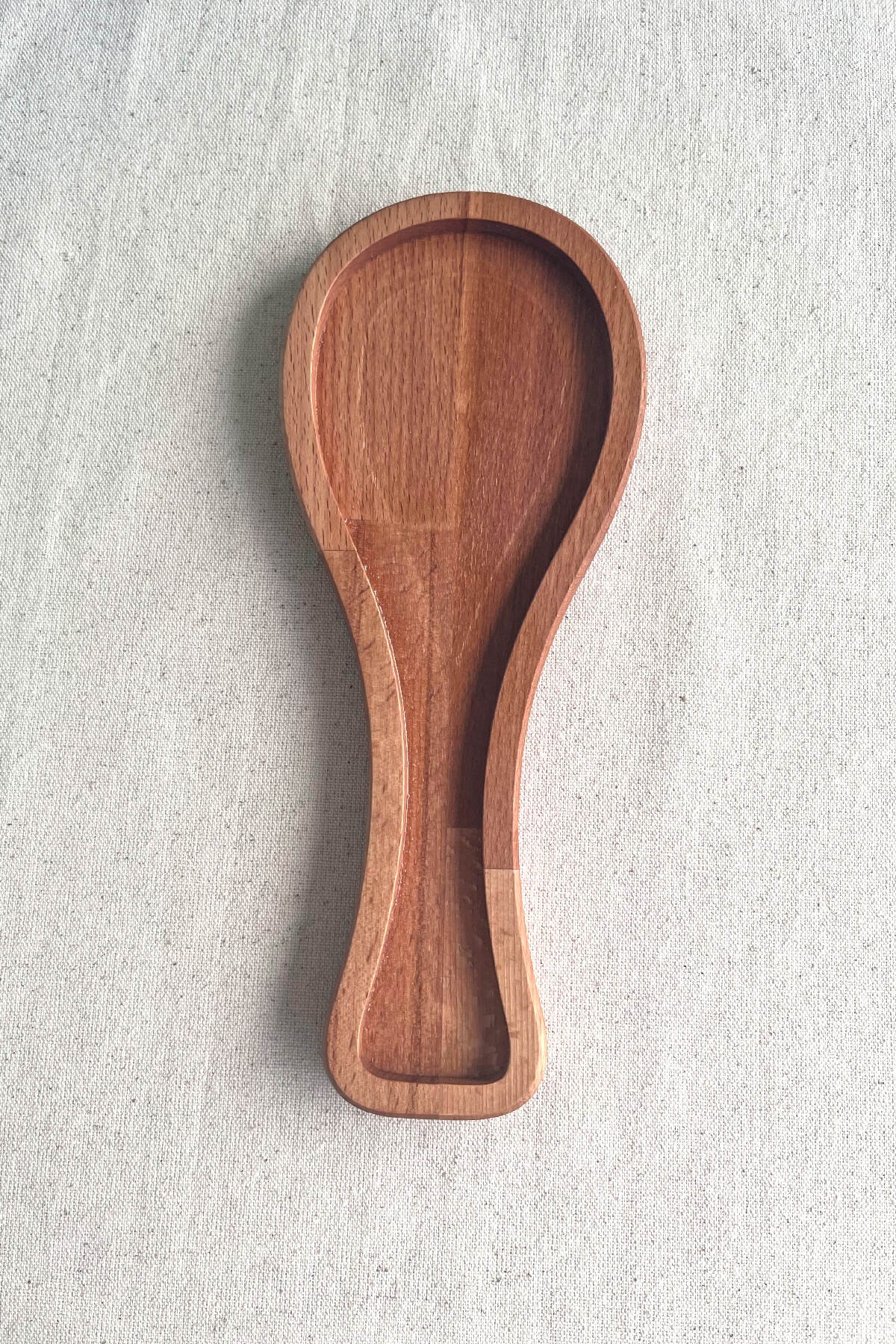 Ahşap Kirli Kaşıklık - Kaşık Altlığı / Kepçelik | 27x11 cm Doğal Kayın Ağacı