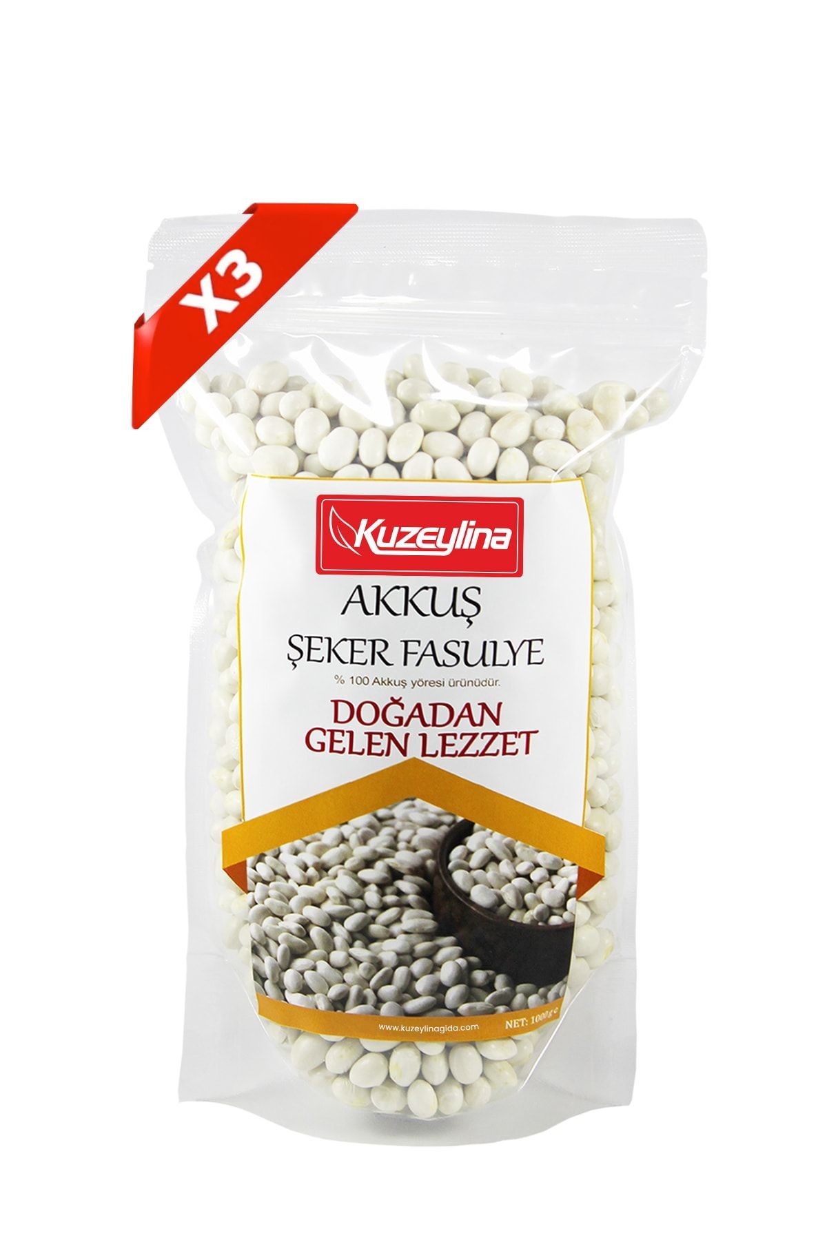 Akkuş Şeker Fasulye 3'Lü Set (3 Adet 1'Er Kg)