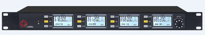 Notel BF-4000 UHF 4 Kanal Kablosuz Mikrofon Alıcısı