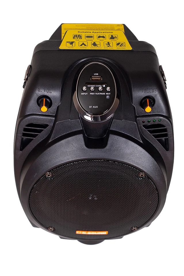 D-Sound Pa-065 130W Siyah Amfi Taşınabilir Şarjlı Hoparlör görünüm