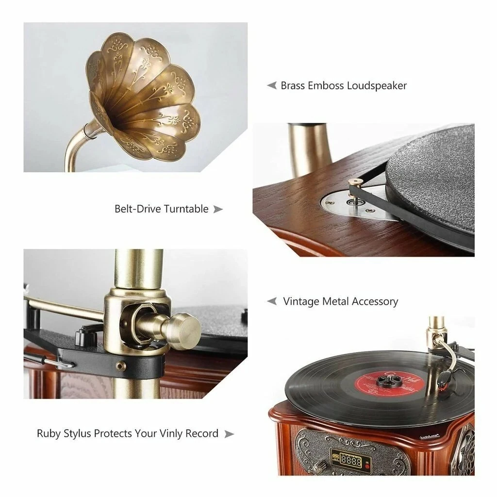 Gramofon-GD-693 Yeşil görünüm